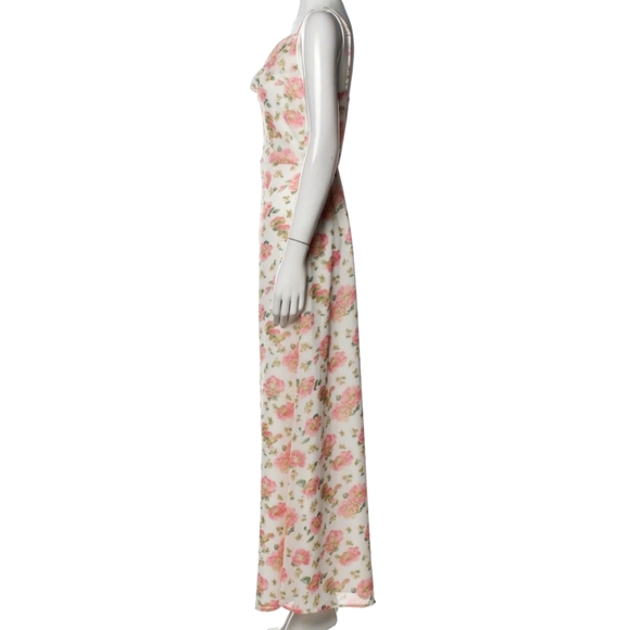 ⭐ LPA MAXI DRESS PINK WHITE XS c - Picture 4 of 11